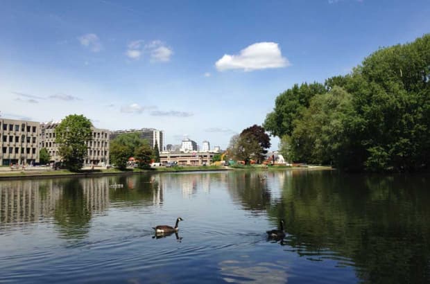 Woluwe-Saint-Lambert neighborhood in Brussels